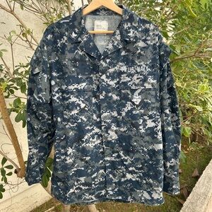 Vintage 2000s U.S. Navy NWU Type I Digital Camo Shirt Medium-Long